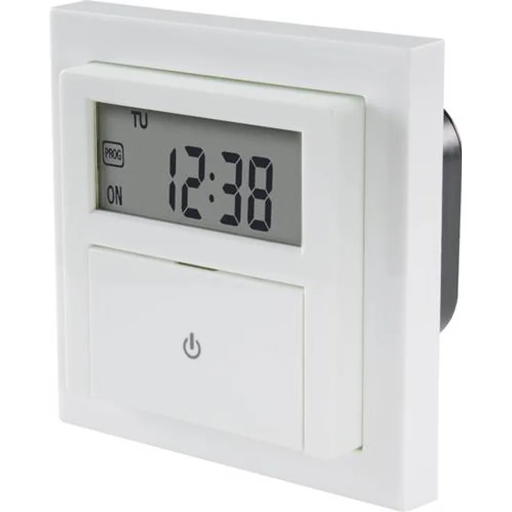 Sygonix SY-4504968 Unterputz-Timer digital Wochenprogramm 1800W Countdown-Funktion, inkl. Aufputzrahmen, START/STOPP-Funktion