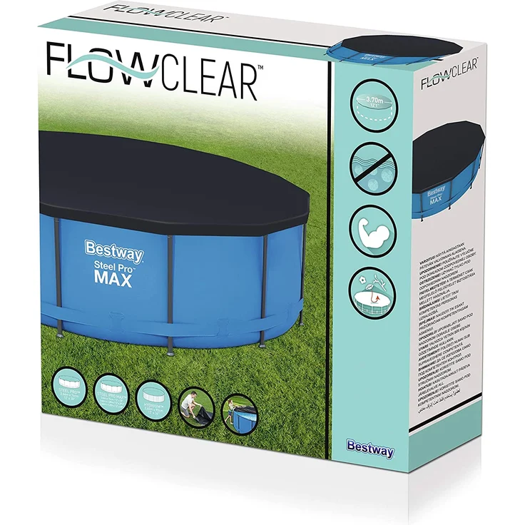 Bestway Flowclear PVC-Abdeckplane 370 cm – Bild 3