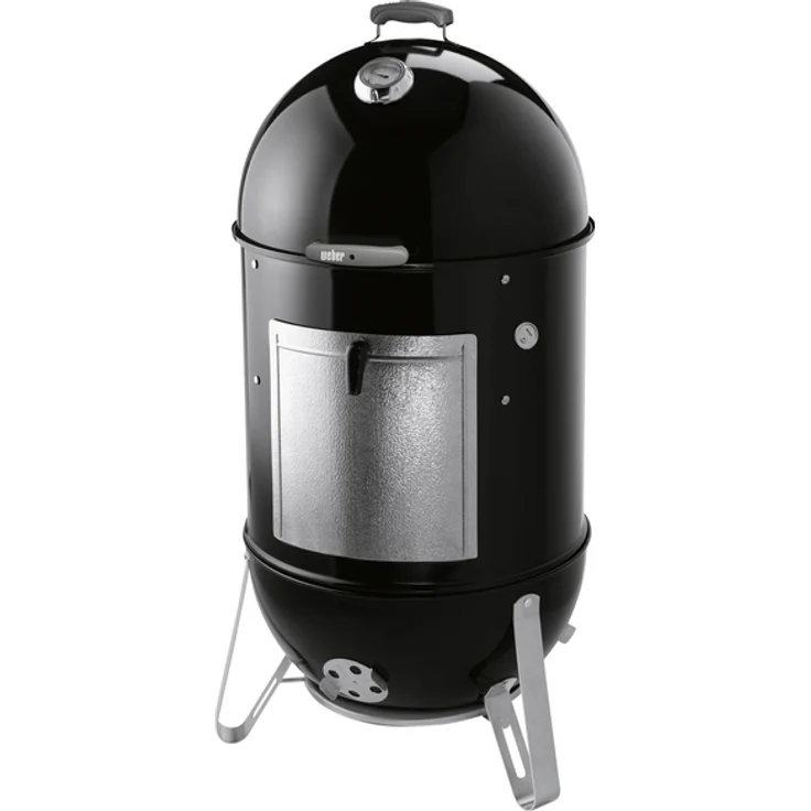 Weber Smokey Mountain Cooker 57 cm, 10 Personen schwarz 2 Ebenen für Räuchern und Grillen – Bild 1