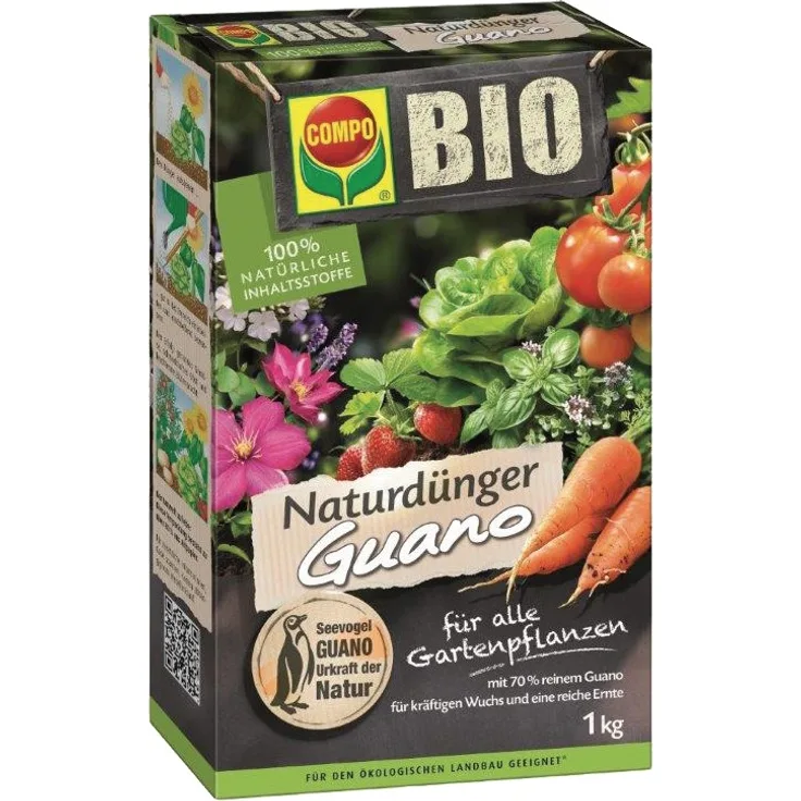 Compo Naturdünger Guano 12401 Bio Natur GuanodÜnge 1kg