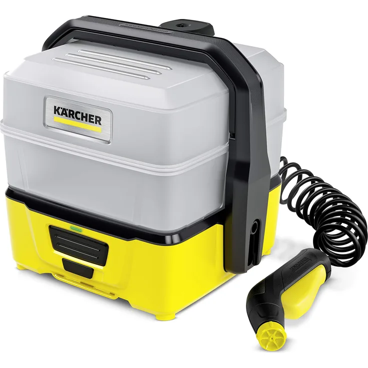 Kärcher Mobile Outdoor Cleaner OC 3 Plus 1.680-030.0 Spiralschlauch, Gerätefilter, abnehmbarer Wassertank, schonender Niederdruck