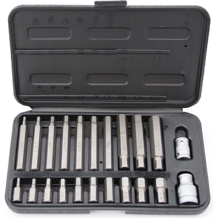 Bit Bits Satz Set Imbus Inbus Sechskant Hex 1-2 3-8 Zoll Adapter Steckschlüssel