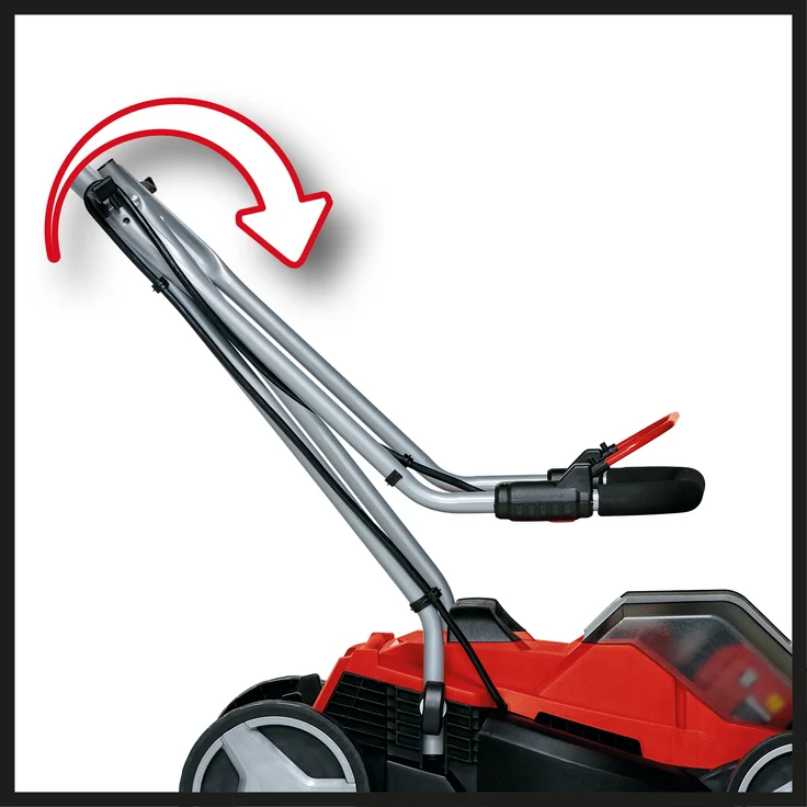 Einhell Akku-Rasenmäher GE-CM 36-33 Li Kit Power X-Change - Li-Ion (2x2,5 Ah), bis 250 m², 33 cm Schnittbreite, 5-stufige zentrale Schnitthöhenverstellung, inkl. 2x 2,5 Ah Akkus + 2x Ladegeräte – Bild 5