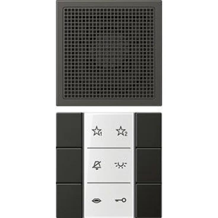 Jung indooreinheit Audio für Serie LS aus Metall, Anthrazit