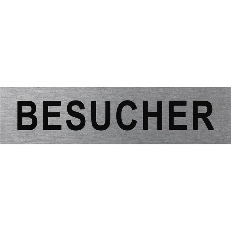 Türschilder in verschieden Größen + Bilder + Sprüche Türschild selbstklebend Firmenschild Besucher 160x40mm BWE
