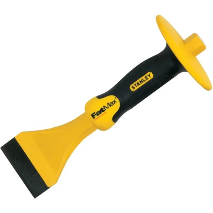 Stanley FatMax Elektrikermeissel mit Handschutz (55 mm Klingenbreite, Chrom-Vanadium Stahl, gehärtet & vergütet) 4-18-330