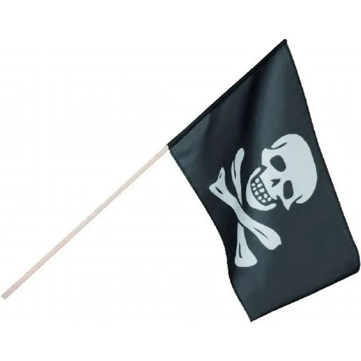 Piraten-Flagge auf Stick 45x30cm