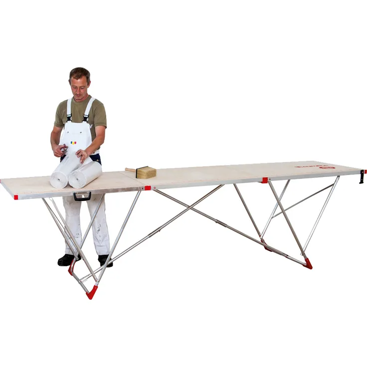 Euroline eurotap 810 Alu-Tapeziertisch 0,60m Breite 3,00m Länge