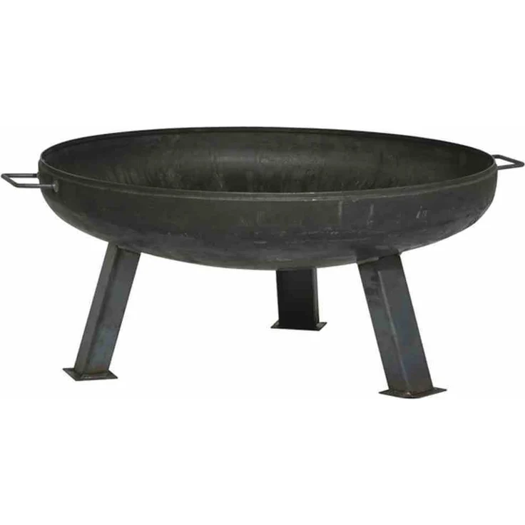 Siena Garden Feuerschale XXL, Ø 55cm, anthrazit, Stahl, mit Ablaufloch, angeschweißte Füße 378806 – Bild 1