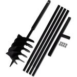 Erdbohrer mit Griff 200 mm Verlängerungsrohr 5 m