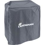 LANDMANN Premium Wetterschutzhaube aus robustem Polyestergewebe, 60 x 96 x 120 cm, Grau, Wasserdicht, UV-beständig, Atmungsaktiv, Kältebeständig