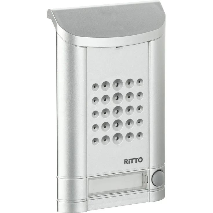 Ritto 1271937 Minivox Türstation (1 Taste) weiß alu