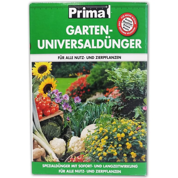 PLANTOP Prima Garten-Universaldünger Sofort & Langzeitwirkung NPK-Dünger 7+5+8, 2,5kg