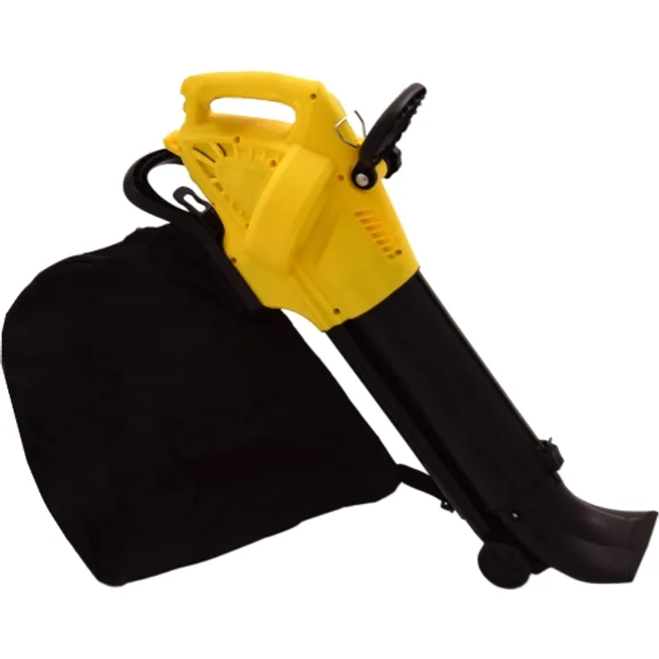 3 in 1 Comfort Laubsauger Laubbläser Häcksler mit Fangsack Häckselfunktion mit Tragegurt 2800 Watt