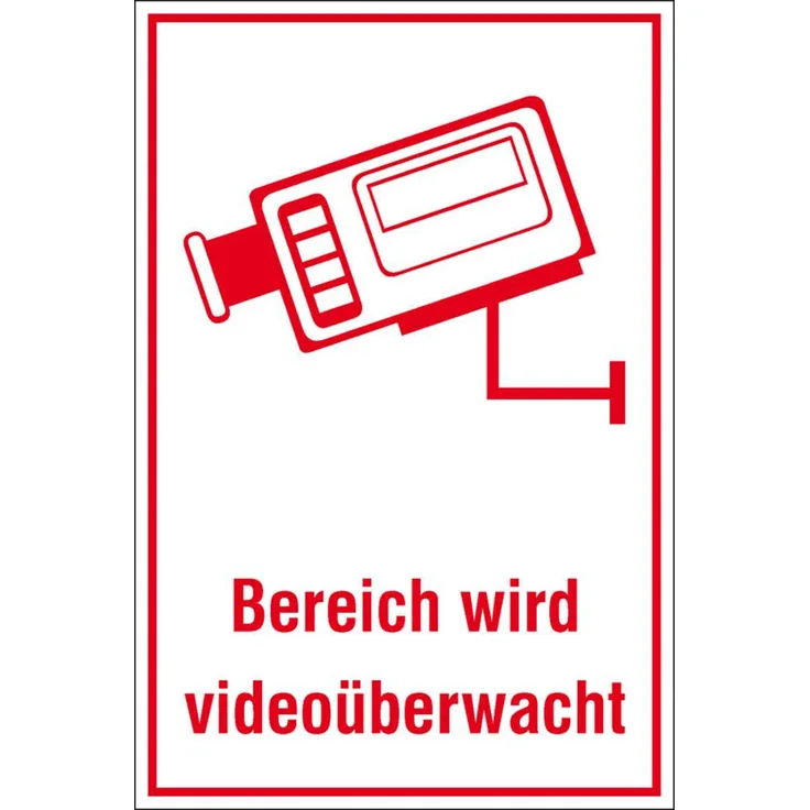 SafetyMarking Hinweisschild - Bereich wird videoüberwacht (51.G5025)