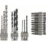 Bosch 19tlg. Uneo Mixed-Set (für Holz, Metall und Stein, Zubehör Bohrhammer)