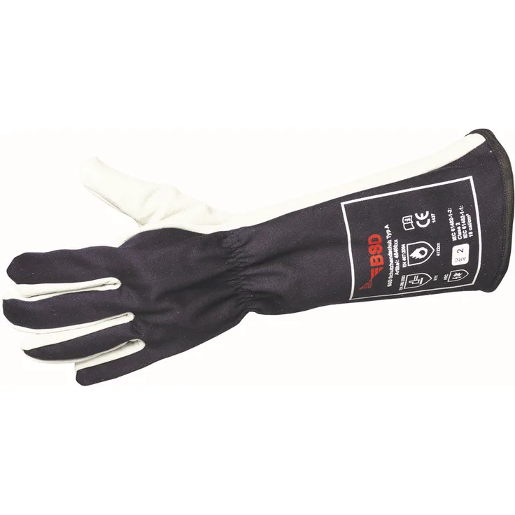 BSD Schutzhandschuh Typ A, Klasse 2, 395 kJ, HRC 2, 18,0 cal-cm², Größe 10
