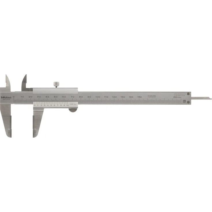 Mitutoyo 530-335 Messschieber mit Hartmetallmessflächen, 0-150 mm