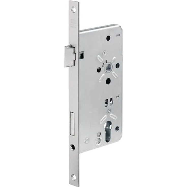 BKS Haustür-Einsteckschloss 0024 PZW 20/55/92/10mm DIN L silber ktg.