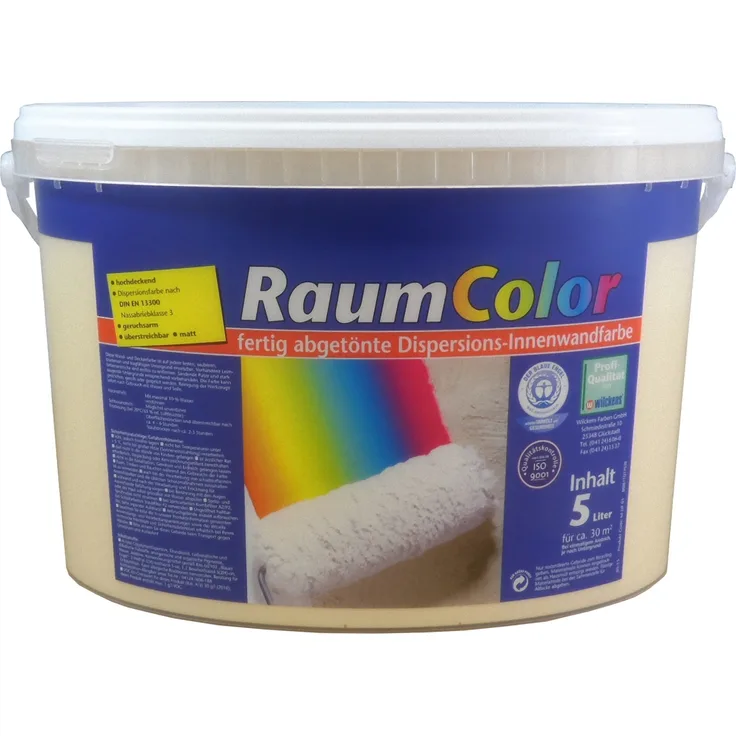 Wilckens - Wilckens 5l Raumcolor Sahara Innenfarbe Wandfarbe hochdeckend matt Farbe - beige