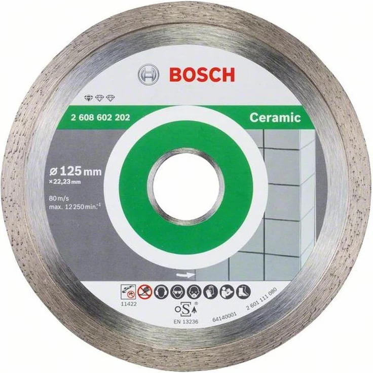 Bosch Professional Diamanttrennscheibe Standard for Ceramic Keramikfliesen für Winkelschleifer (Ø 125 mm) – Bild 1