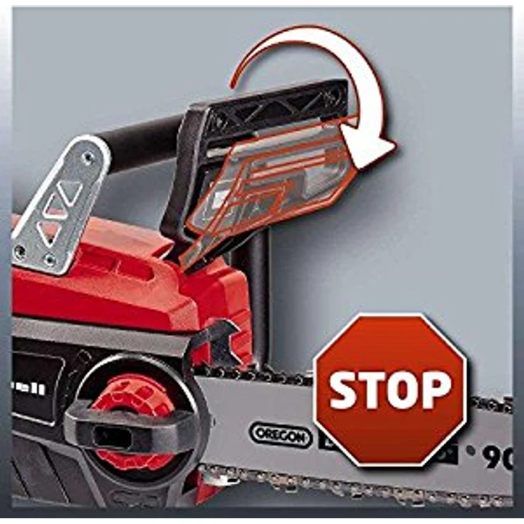 Einhell Akku-Kettensäge GE-LC 18 Li-Solo Power X-Change - Li-Ion, 18 V, 25 cm Schwertlänge, Rückschlagschutz, Kettenfangbolzen, ohne Akku und Ladegerät – Bild 7