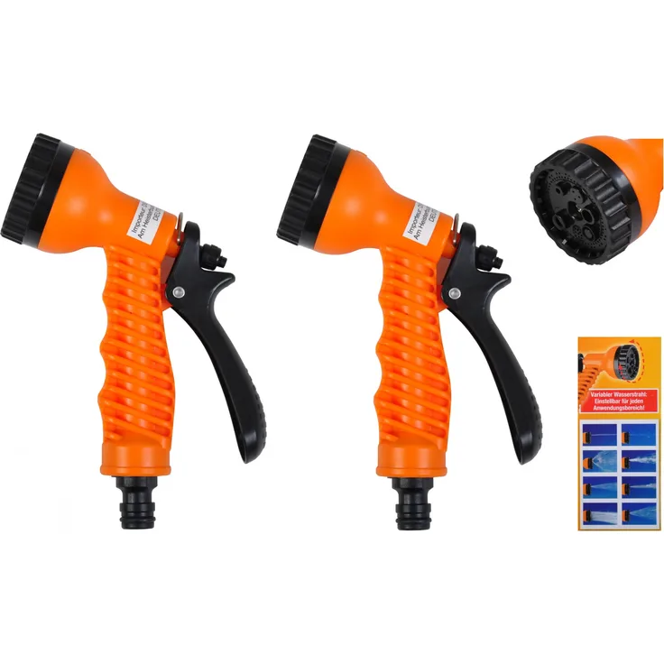 2er Set MagicMAXX Multifunktions Brause Gartenbrause Spritzbrause Schlauchbrause