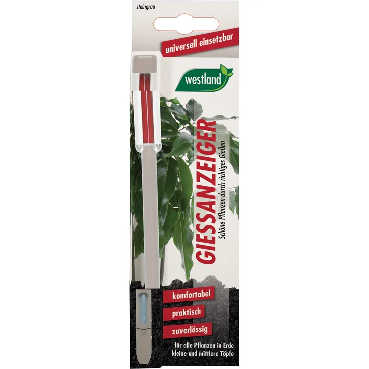 WESTLAND Gießanzeiger für Blumenerde, 16 cm steingrau