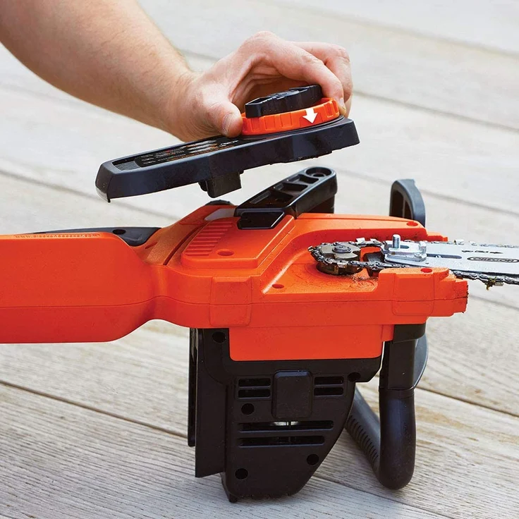 Black+Decker Akku-Kettensäge - 18V Li-Ion-Akku, 25 cm Schwertlänge, 180 mm max. Durchmesser, ideal für Holz- und Gartenarbeiten, ohne Akku und Ladegerät GKC1825LB – Bild 2