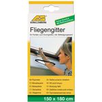 Schellenberg 50329 Fliegengitter für Dachfenster mit Reißverschluss, Insektenschutz, 150 x 180 cm, UV-stabil, einfache Montage ohne bohren, inkl. Klebestreifen