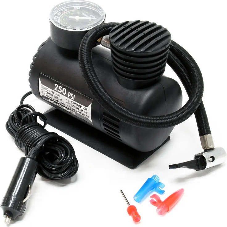 Mini Kompressor 12V 17bar 250PSI Druckluft Luftkompressor Luftpumpe Zigarettenanzünder Elektrisch – Bild 1