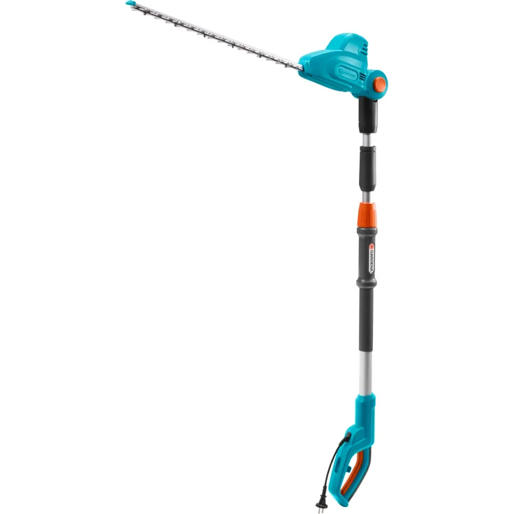 GARDENA Teleskop-Heckenschere THS 500-48: Heckenschere mit 500 W, 3.5 m Reichweite, abwinkelbarer Kopf und Teleskopstiel, 48 cm Messerlänge, ergonomischer Griff und Anschlagschutz, (8883-20)