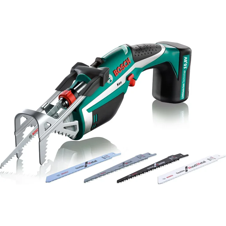 Bosch Keo Gartensäge Set 10,8V Li-Ion + 5 Sägeblätter