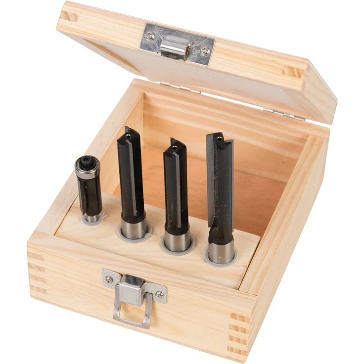 Triton TPTA62351943 1-2-Zoll-Fräser für Küchenarbeitsplatten, 4-teilig Satz, schwarz, 351943