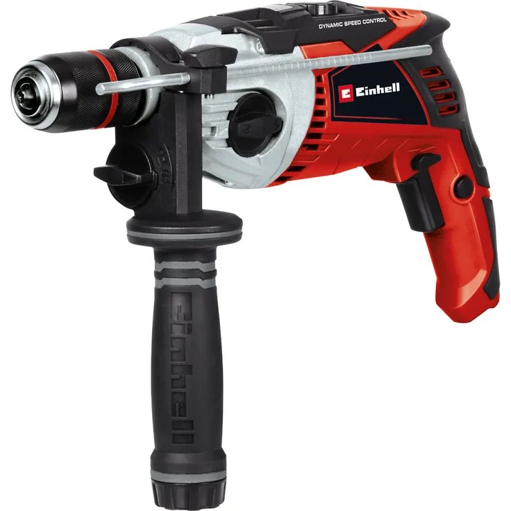 Einhell Schlagbohrmaschine TE-ID 1050-1 (1050 W, 2 Gang, Bohrleistung Ø Holz 40 mm, Beton 16 mm, Metall 13 mm, Metall-Schnellspannbohrfutter, Konstantelektronik, Koffer)