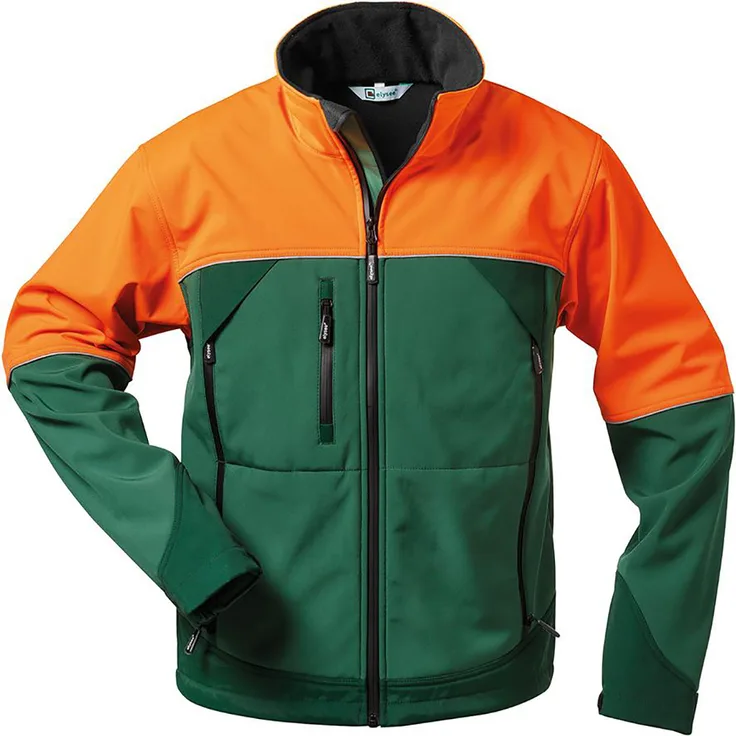 Forstjacke Sanddorn, Softshell,Gr.S,grün/orange (Inkl. Versand) (Lieferumfang: 1 Stück)