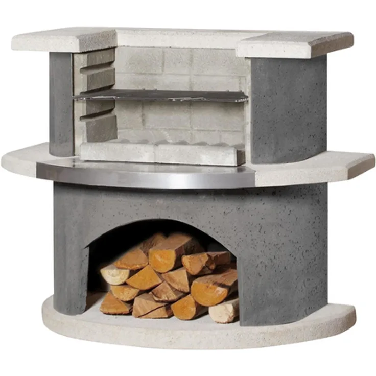 Buschbeck Holzkohlegrillkamin Stockholm, 110 cm, Grillfläche 53 x 34 cm