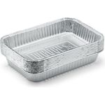 Weber 6415 Alu-Tropfschalen, 15x22cm, 10 Stck, Einwegschalen, Fettauffangschale