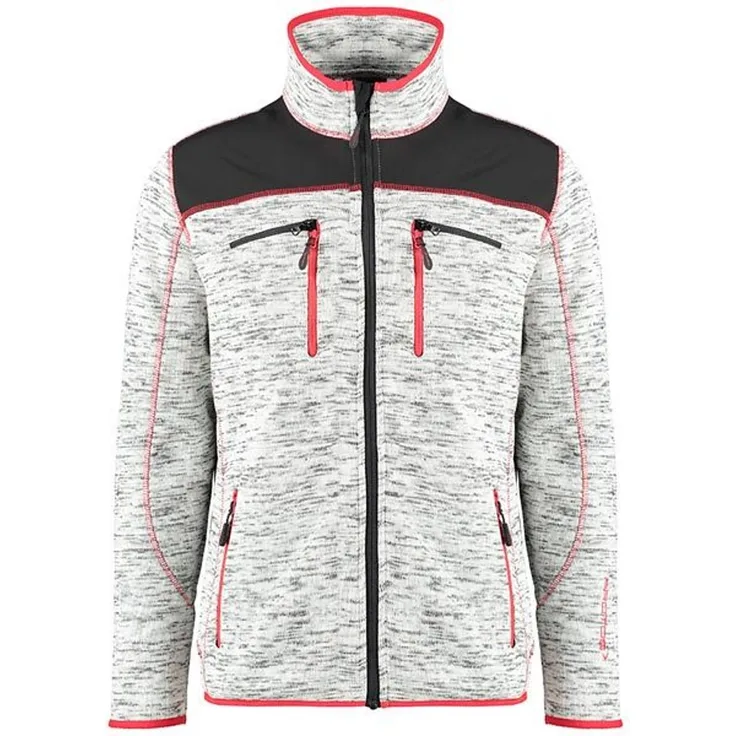 Protos Inuit Strickjacke mit Softshell L, hellgrau
