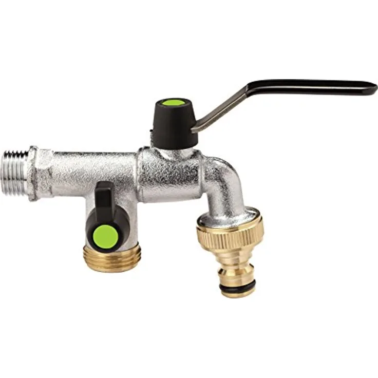 S & M 9570002 Head 2 Ventil Outdoor Wasserhahn 1-2 x 3-10,2 cm Bewässerungszubehör