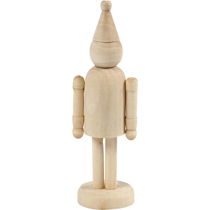 Holzfigur, Wichtel, H: 13 cm, Birke, 1 Stück