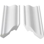Decosa Zierprofil C80 (Serena), weiss, 70 x 75 mm, Innenecke - 4 Ecken - 8 Leisten à ca. 20 cm Laenge