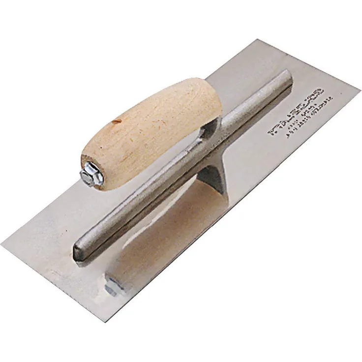 Knauf Traufel mit gebogenem Blatt, 300-mm ? Spachtel-Kelle mit konkav geformtem Blatt, zum Auftragen von Spachtel-Masse bei Gipsplatten-Fugen an Wand und Decke