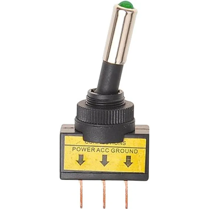Wippe mit LED-Licht 12 Volt 20 A grün
