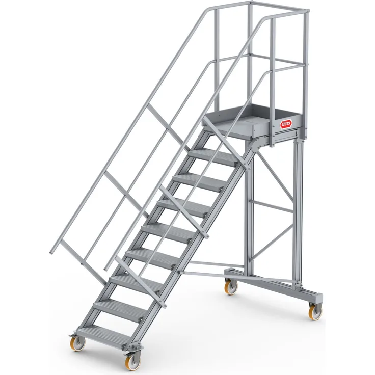 Altrex Podesttreppe fahrbar 45 9 Stufen