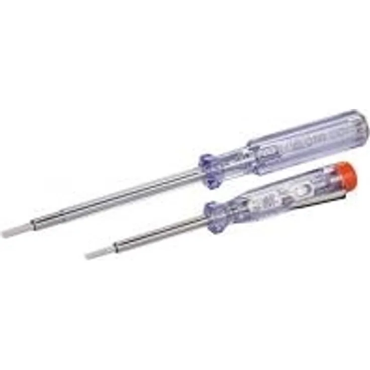 Fixpoint 77011 Spannungsprüfer Set AC für 200V bis 250V, 2er Pack Schraubendreher 60mm und 100mm