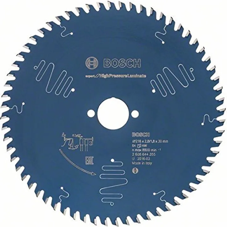 Bosch 2608644355 Kreissägeblatt EX TR B 216x30mm mit 64 Zähnen