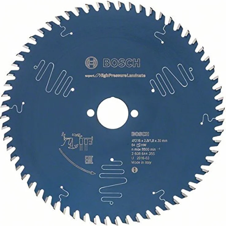 Bosch 2608644355 Kreissägeblatt EX TR B 216x30mm mit 64 Zähnen