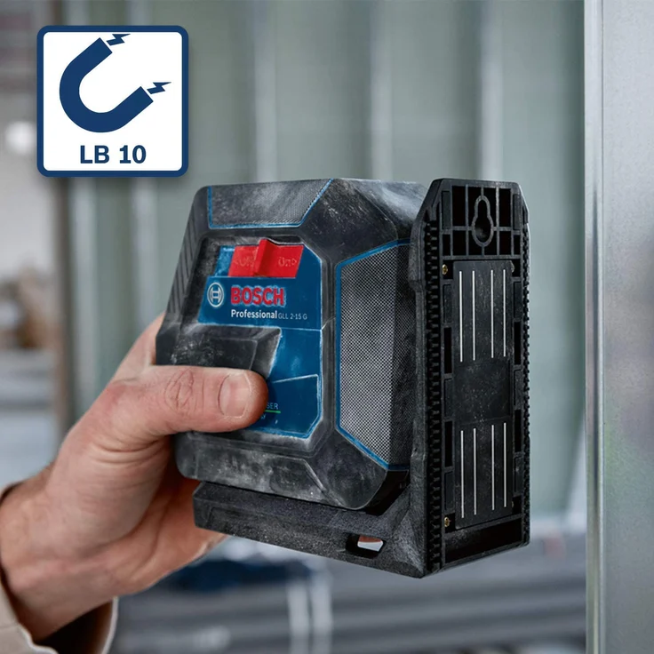 Bosch Professional Linienlaser GLL 2-15 G (grüner Laser, Halterung LB 10, Stativ BT 150, sichtbarer Arbeitsbereich: bis 15 m, 4x AA-Batterie, in Kartonschachtel) – Bild 6