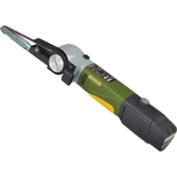 Proxxon 29810 29 810 Schleifmaschine-Bandschleifer BS-A und 4 Schleifbänder, Li-Ionen-Akku und Schnellladegerät, Hauptgehäuse aus glasverstärktem, 2,6 Ah, 10,8 V, 10.8 V